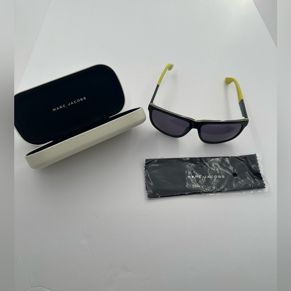 Marc by Marc Jacobs MMJ 417/S Black & Yellow Sunglasses | Unisex | Case Included